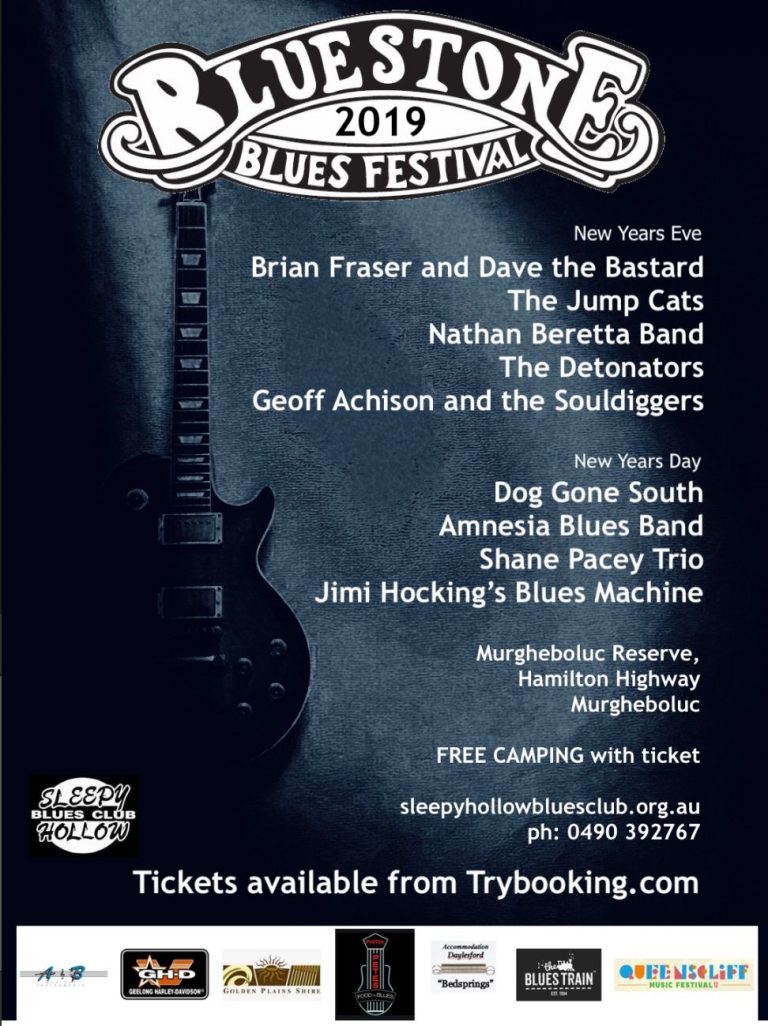 Bluestone Blues Festival - New Year - Geelong - All Welcome.